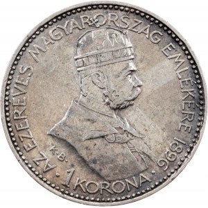 Franz Joseph I., 1 Korona 1896, KB