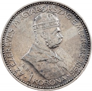 Francesco Giuseppe I., 1 Corona 1896, KB