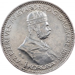 Francesco Giuseppe I., 1 Corona 1896, KB