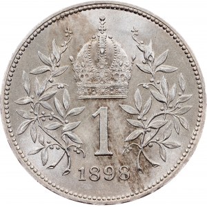 František Josef I., 1 koruna 1898, Vídeň