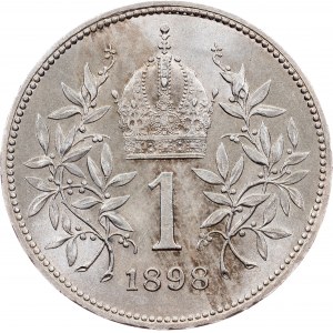 Franz Joseph I., 1 Krone 1898, Wien