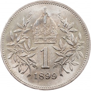 Franz Joseph I., 1 Krone 1899, Wien