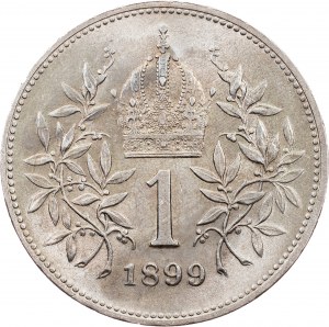 Franz Joseph I., 1 Krone 1899, Wien