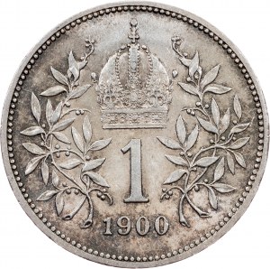 František Jozef I., 1 koruna 1900, Viedeň