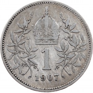 Franz Joseph I., 1 Krone 1907, Vienna