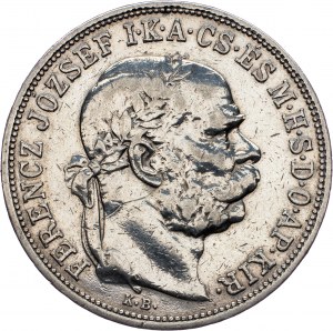 František Josef I., 5. koruna 1908, KB, Kremnice