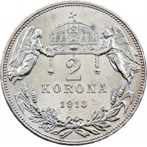 František Jozef I., 2. koruna 1913, KB