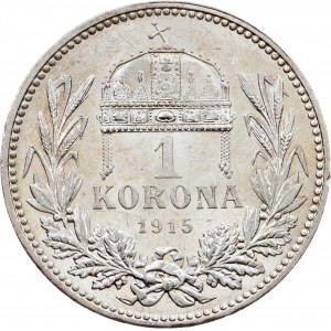 František Josef I., 1. koruna 1915, KB