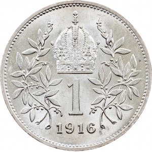 Franz Joseph I., 1 Krone 1916, Vienna