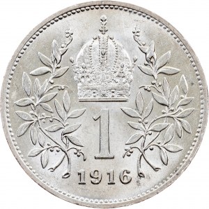 Franz Joseph I., 1 Krone 1916, Wien