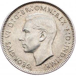 Australie, 6 pence 1942, D