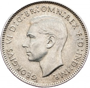 Australia, 6 Pence  1942, D