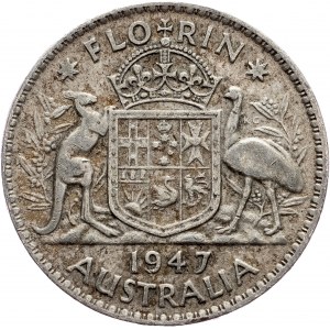 Austrália, 1 Florin 1947