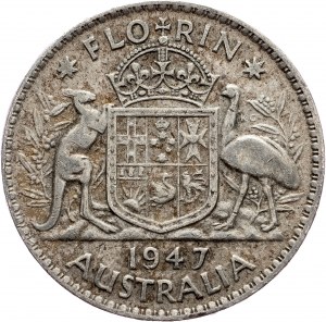 Austrália, 1 Florin 1947