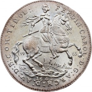 Rakúsko, medaila 1642/1963, reštrikcia