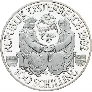 Austria, 100 Schilling 1992, Wiedeń