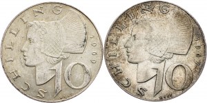 Austria, 10 scellini 1967, 1969