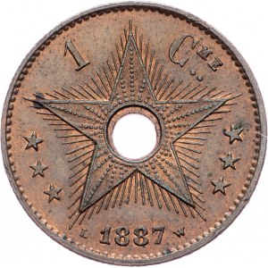 Kongo Belgijskie, 1 centym 1887 r.