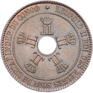 Belgické Kongo, 10 centimů 1888