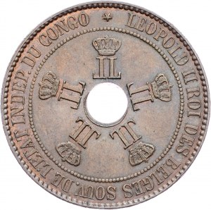 Kongo Belgijskie, 10 centymów 1888 r.