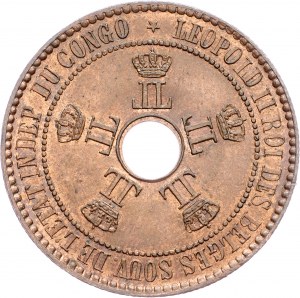 Congo belge, 5 centimes 1888