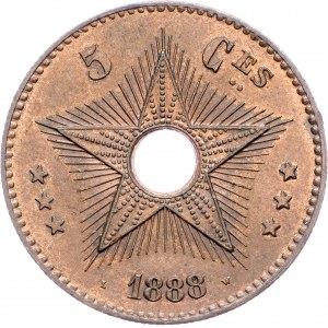 Belgian Congo, 5 Centimes 1888