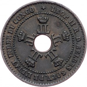 Congo belga, 1 centesimo 1888