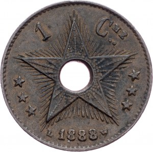 Belgian Congo, 1 Centime 1888