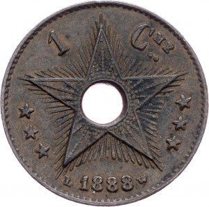 Congo belge, 1 centime 1888