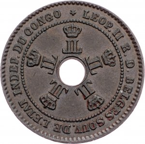 Kongo Belgijskie, 2 centy 1888 r.