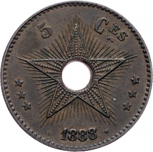 Belgisch-Kongo, 5 Centimes 1888