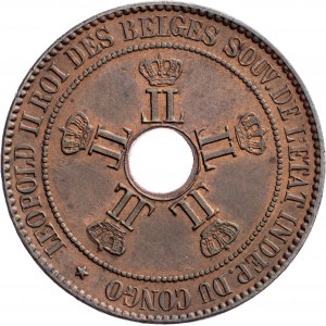 Belgické Kongo, 10 centimů 1889