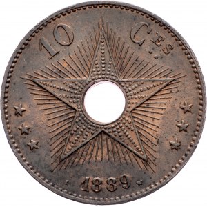 Belgisch-Kongo, 10 Centimes 1889