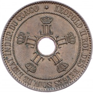 Belgian Congo, 10 Centimes 1894