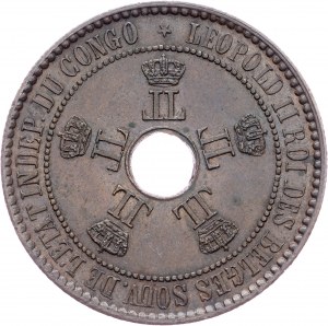Belgické Kongo, 5 centimů 1894