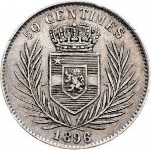Belgické Kongo, 50 centimů 1896