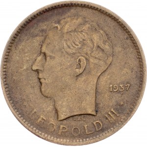 Belgian Congo, 5 Francs 1937