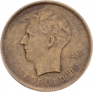 Kongo Belgijskie, 5 franków 1937 r.