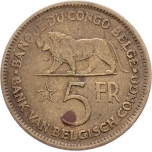 Congo Belga, 5 franchi 1937