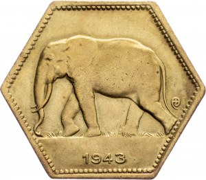 Belgian Congo, 2 Francs 1943