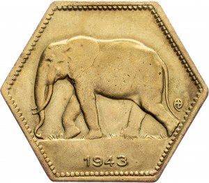 Congo belge, 2 Francs 1943