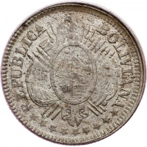 Bolivia, 10 Centavos 1899