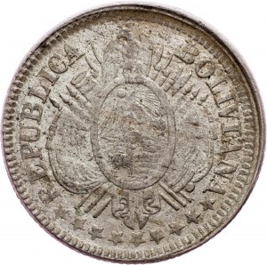 Bolívia, 10 centavos 1899