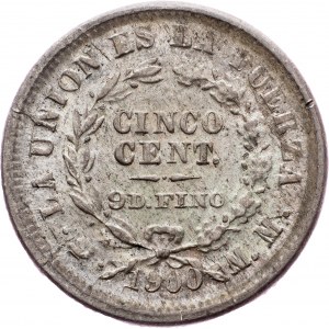 Bolivia, 5 Centavos 1900
