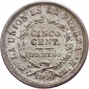 Bolívia, 5 centavos 1900
