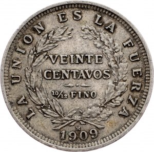 Bolivia, 20 Centavos 1909