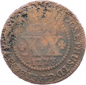 Cobre, 20 Reis 1773 r.