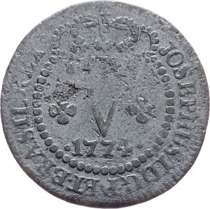 Cobre, 5 Reis 1774