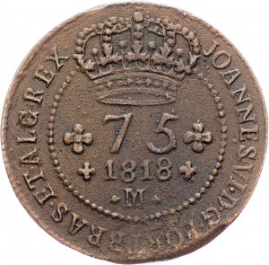 Cobre, 75 Reis 1818