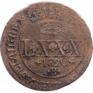Cobre, 80 Reis 1820
